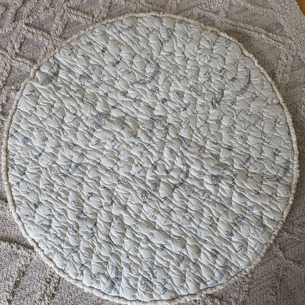 Pehr Life Aquatic Quilted Kids Play Mat